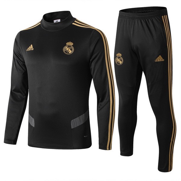 Chandal Niños Real Madrid 2019-20 Negro Gris